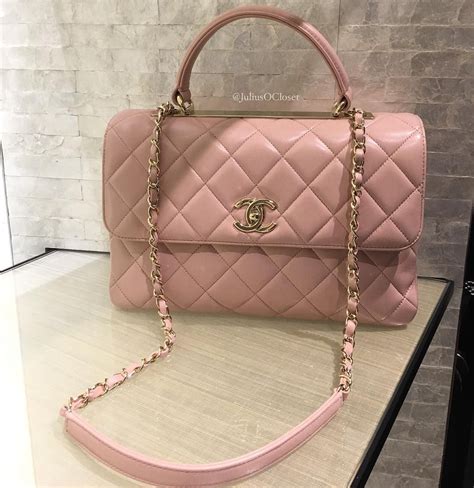 chanel top handle pink|Chanel handbags.